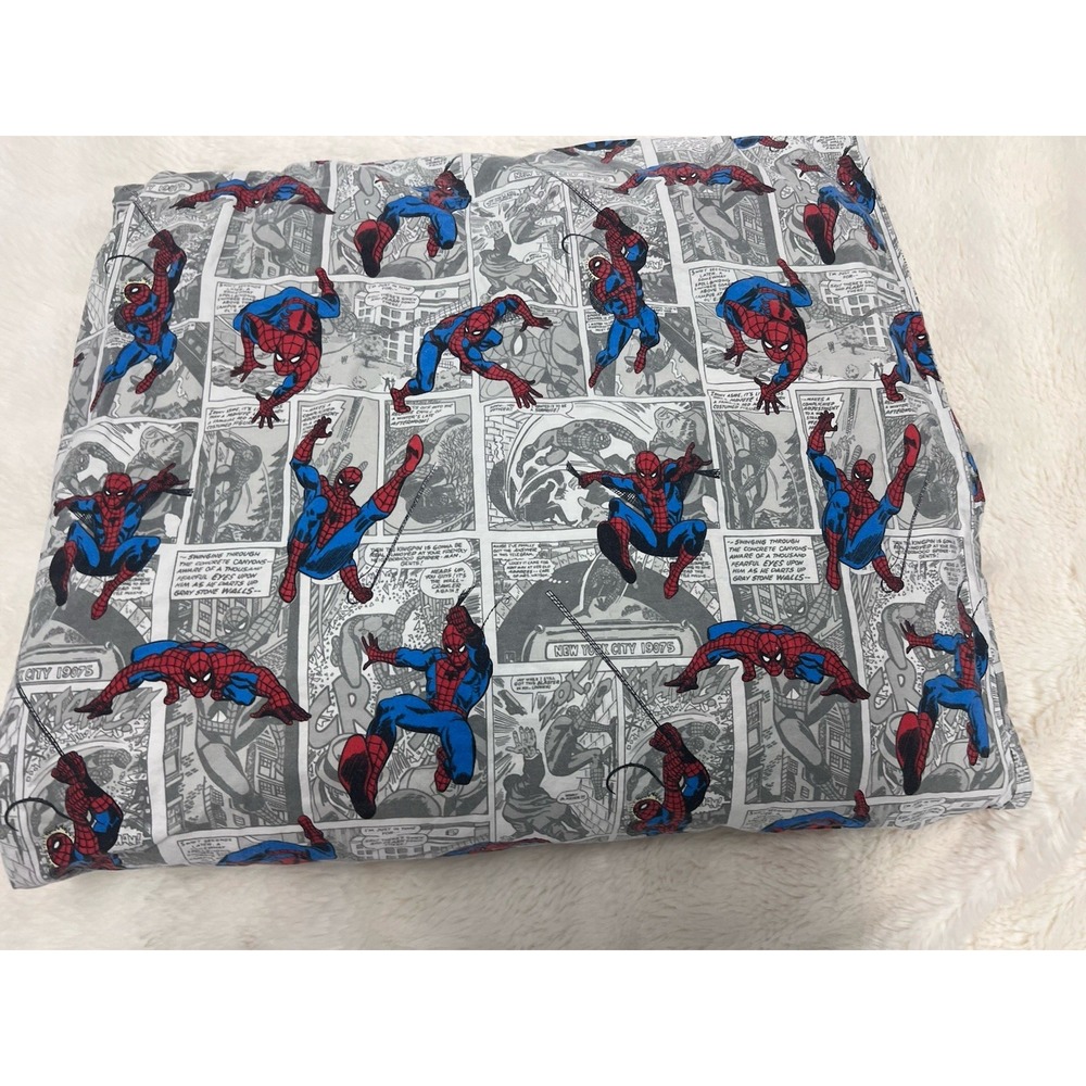 Pottery Barn Kids Marvel Duvet Cover Full/Queen And Grey Comic Strip